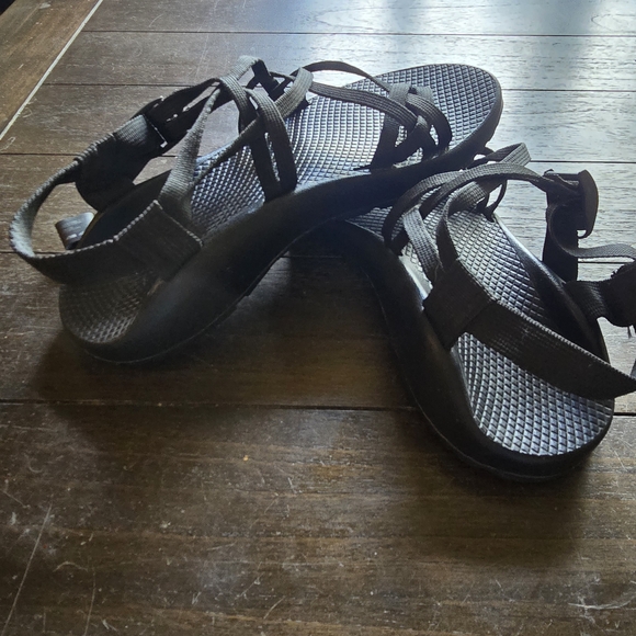 Chaco Black Strappy Sandals for Women - Picture 3 of 6